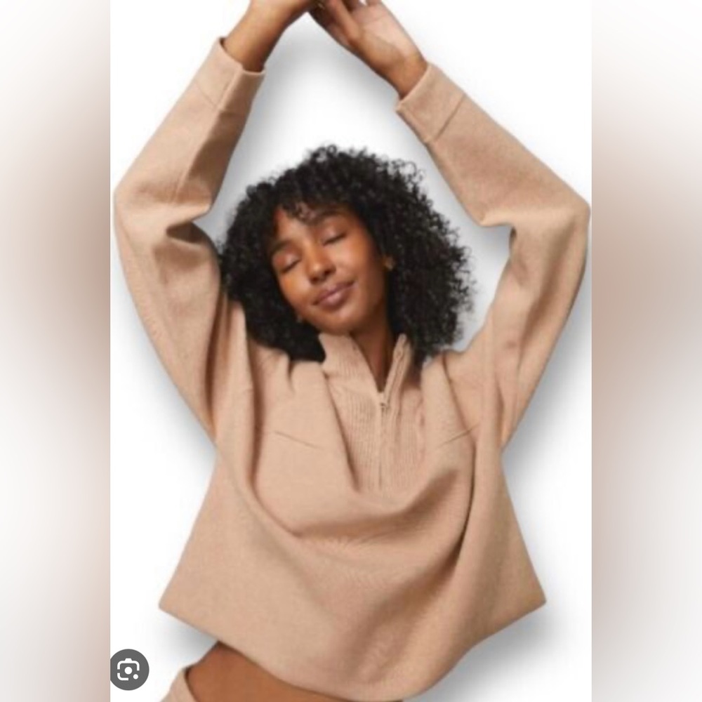 LUNYA cozy cotton silk pullover size medium